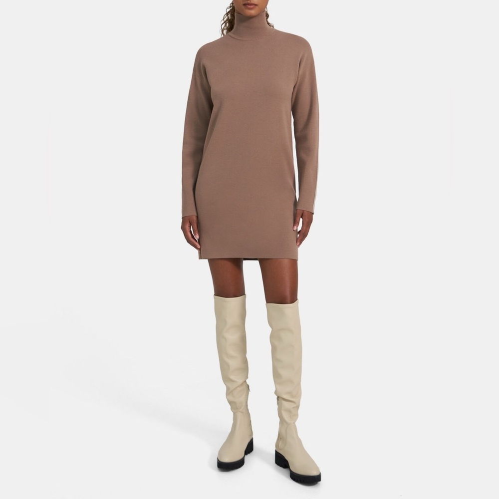 NWT Theory Line Detail Knot Sweater Dress